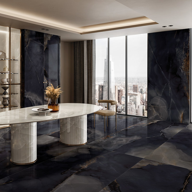 Tilefy Eclipse 12X24 Onyx Porcelain Tile & Reviews | Wayfair